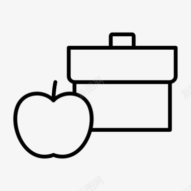 背包苹果行李学院装图标图标