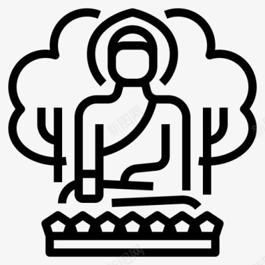 韩国韩国佛教宗教图标图标
