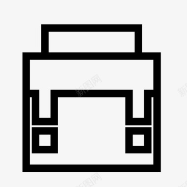 深蓝色手提包包公文包手提包图标图标