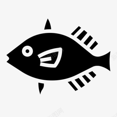 鱼动物河流图标图标
