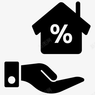 买房租房买房住房贷款利息图标图标