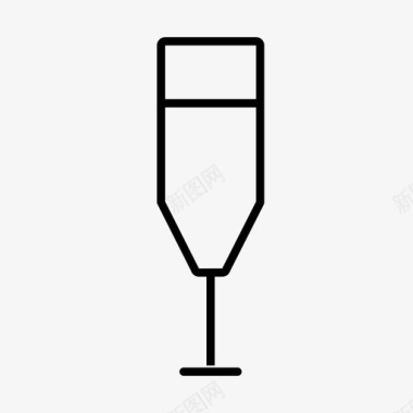 酒饮料香槟杯图标图标
