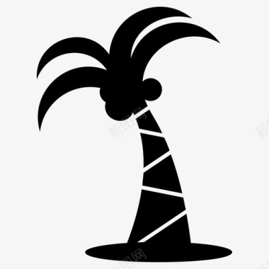 椰子树椰子树棕榈树图标图标