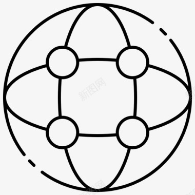 全球代购全球覆盖通信连接图标图标