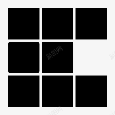 黑色网格23黑色网格239x9图标图标