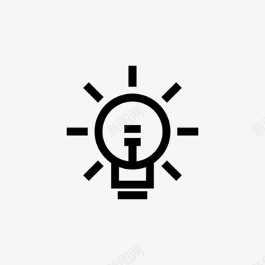 灯具创意商业金融图标图标