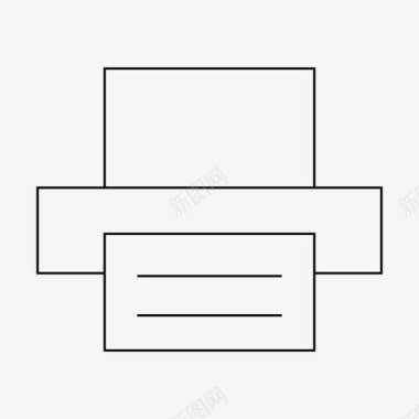 纸张撕开打印机设备办公室图标图标