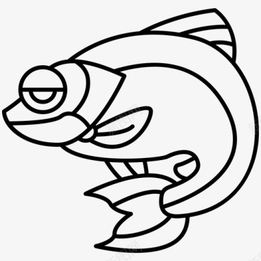 鱼鲤鱼渔业图标图标