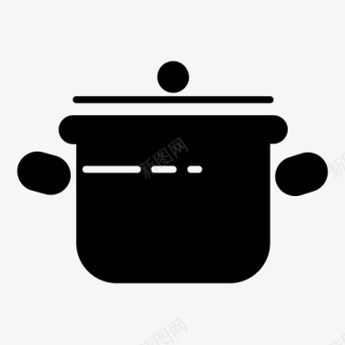 烹饪锅炖锅砂锅图标图标