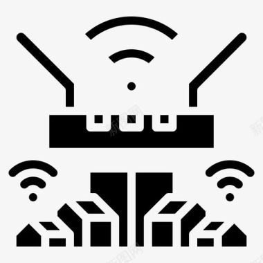 WiFi信号无线互联网网络图标图标