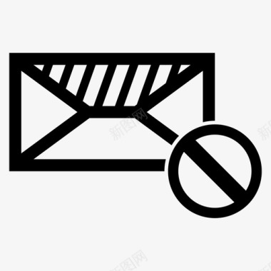 垃圾删除图标垃圾邮件通信电子邮件图标图标