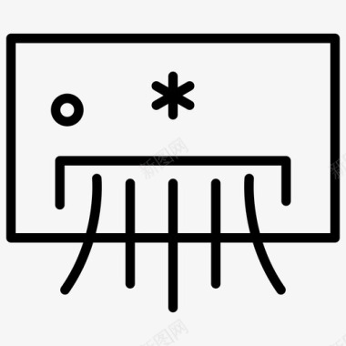空调家用家用电器常规系列6图标图标