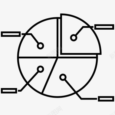 数据饼图饼图图表演示图标图标