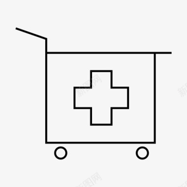 医院健康宣传栏手推车健康医疗图标图标