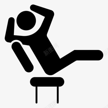 放松椅子自由图标图标
