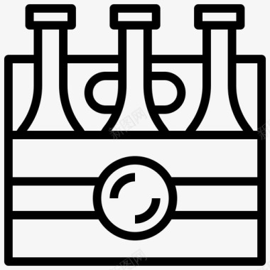 啤酒瓶饮料餐饮图标图标