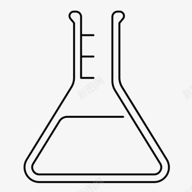 实验科学的图标烧杯实验室科学图标图标