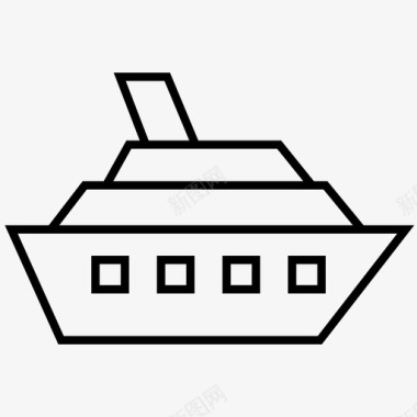船游船旅游图标图标