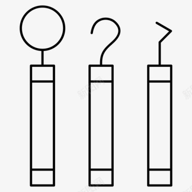 医疗牙科医疗牙科牙科工具图标图标