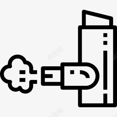 吸入支气管吸入器药物4线性图标图标