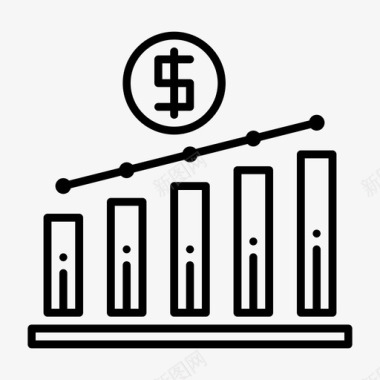 增加更多的利润业务收入增加图标图标