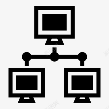 手机电脑标志网络计算机主机图标图标