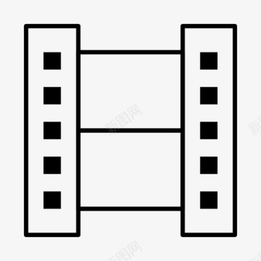 柱子材料胶片长条磁带图标图标