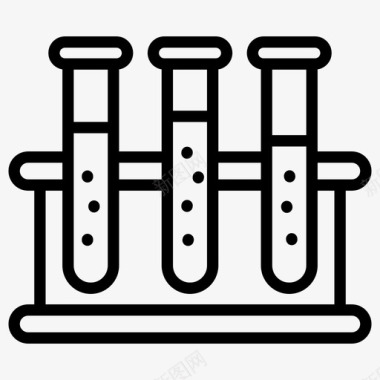 实验科学的图标实验室试管实验室测试实验室工具图标图标