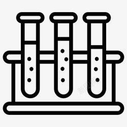免费医疗集向量实验室试管实验室测试实验室工具图标高清图片