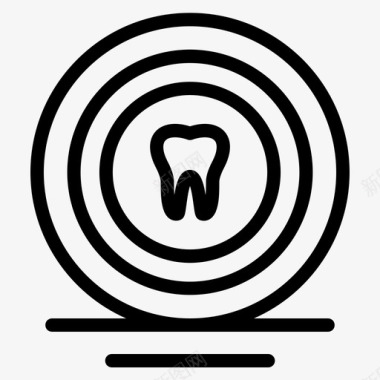 医疗保健牙齿医学测试图标图标