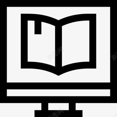 电子书博客作者和影响者17线性图标图标