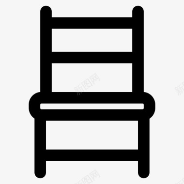 椅子家具木头图标图标