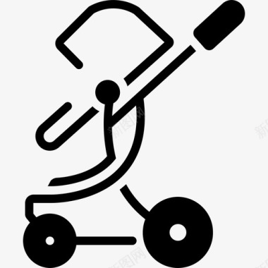 幼儿摇椅保姆婴儿推车图标图标