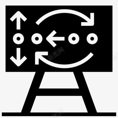 策略宣讲棒球战术棋盘计划图标图标