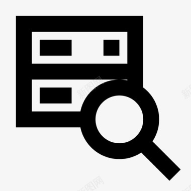 服务器搜索托管loupe图标图标