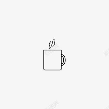 塑料杯子热饮咖啡杯子图标图标
