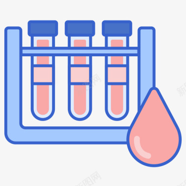 横竖线血液测试过敏线颜色图标图标