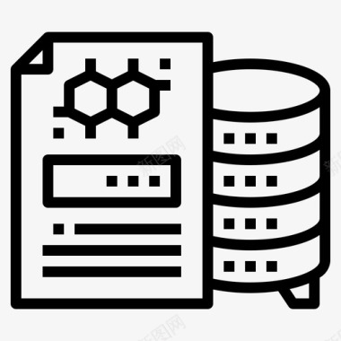 数据信息表格数据科学信息报告图标图标