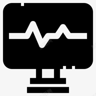 生活模板下载心跳监视器计算机显示器图标图标