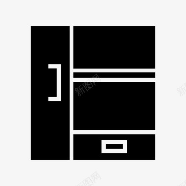 古风家具装饰壁橱橱柜装饰图标图标