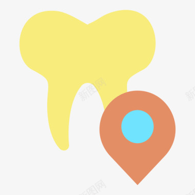 有关牙齿牙齿牙齿41扁平图标图标