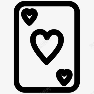 卡片爱情扑克牌图标图标