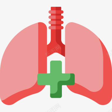 戒烟的肺戒烟7平淡图标图标