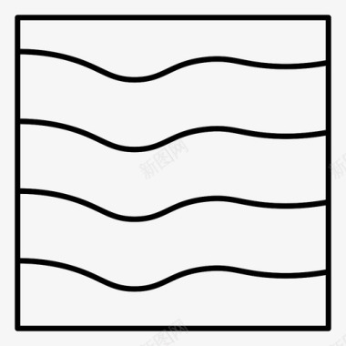 海浪水图标图标