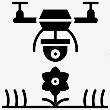 农场鸡蛋监控工厂摄像头无人机图标图标