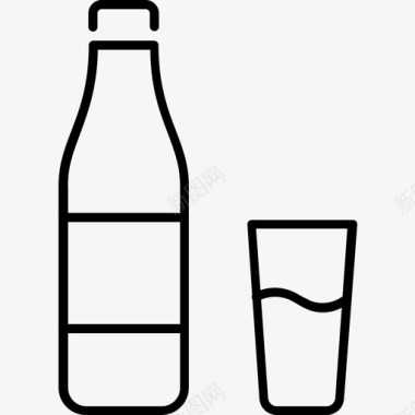 瓶装酒酒饮料图标图标