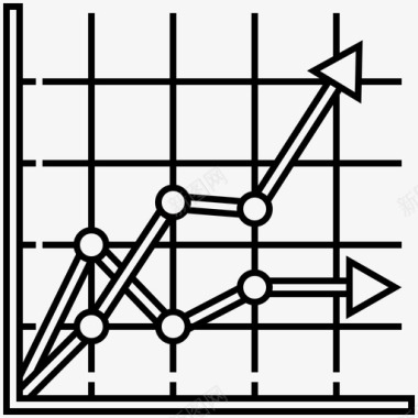 电视台报表图表分析线条图标图标