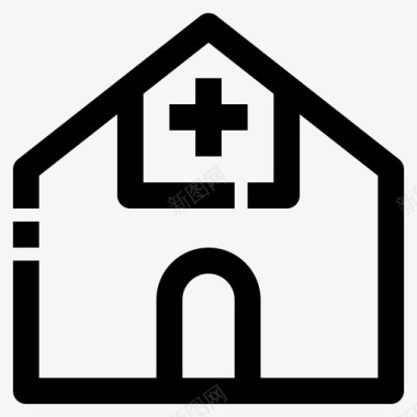 十字架医院诊所十字架图标图标