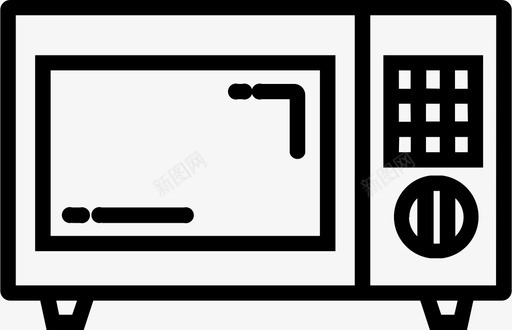 装饰物家居微波炉电子家用图标图标