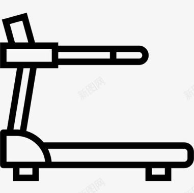 减肥馆跑步机健身馆2线性图标图标